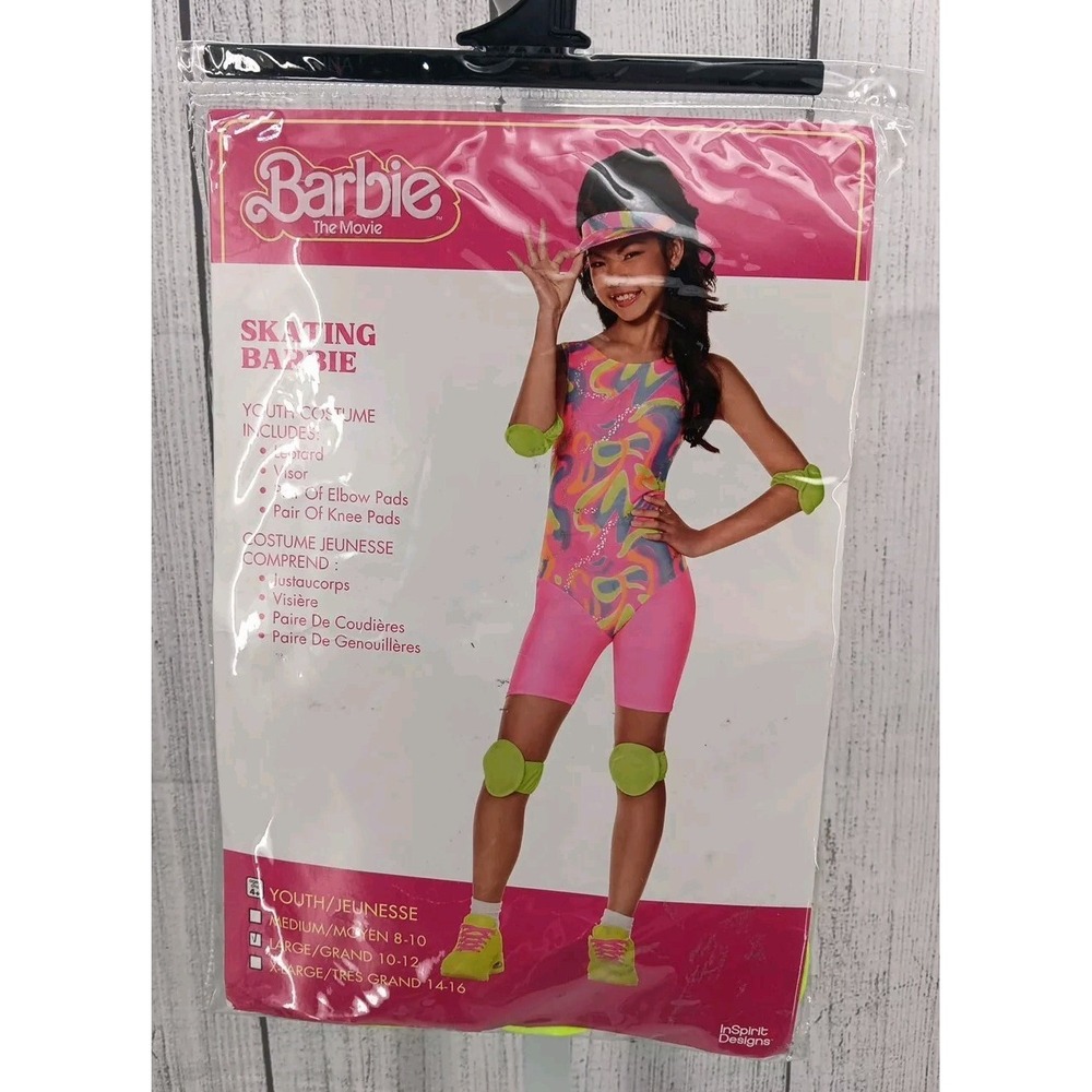 In Spirit Designs, Barbie Skating, Youth Costume L (10-12) (AF4-4)